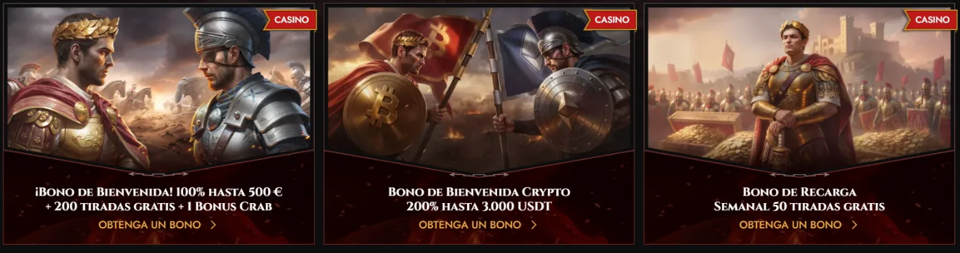 Bono de bienvenida de Legiano Casino